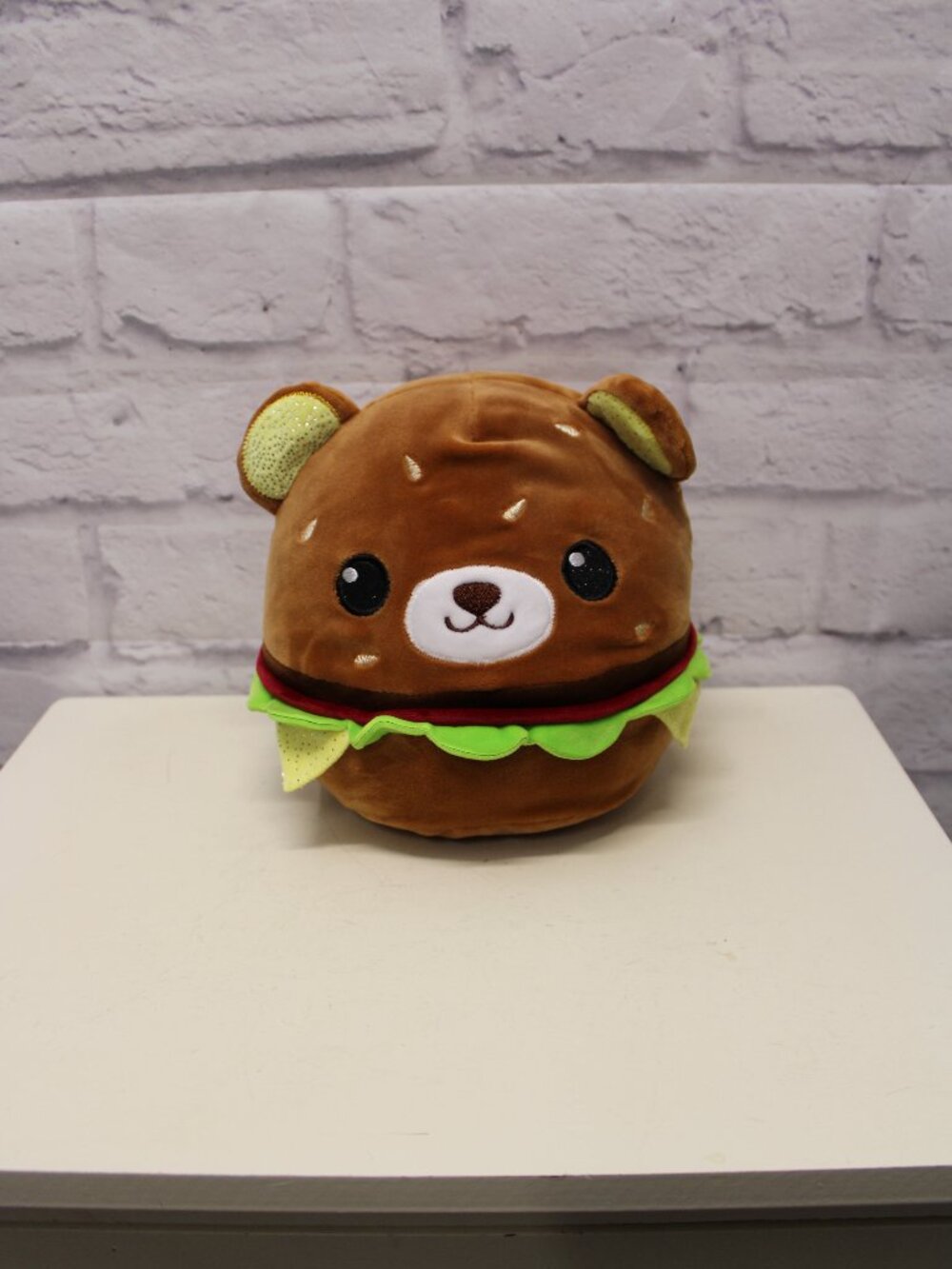 Kawaii Foodie Bear Burger Plush Toy